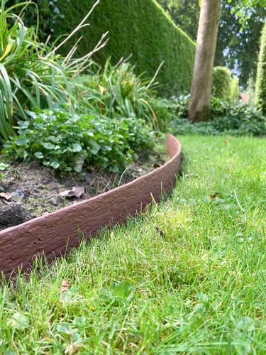 Multi-Edge ECO borderrol 20m bruin 10cm aangelegd
