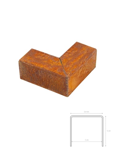 Multi-Edge PROFILE Corten staal u-profiel hoekstukken voor opsluitbanden 